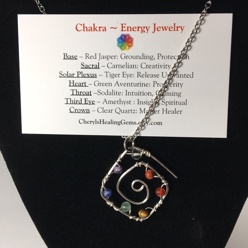 Handmade jewelry chakra energy
